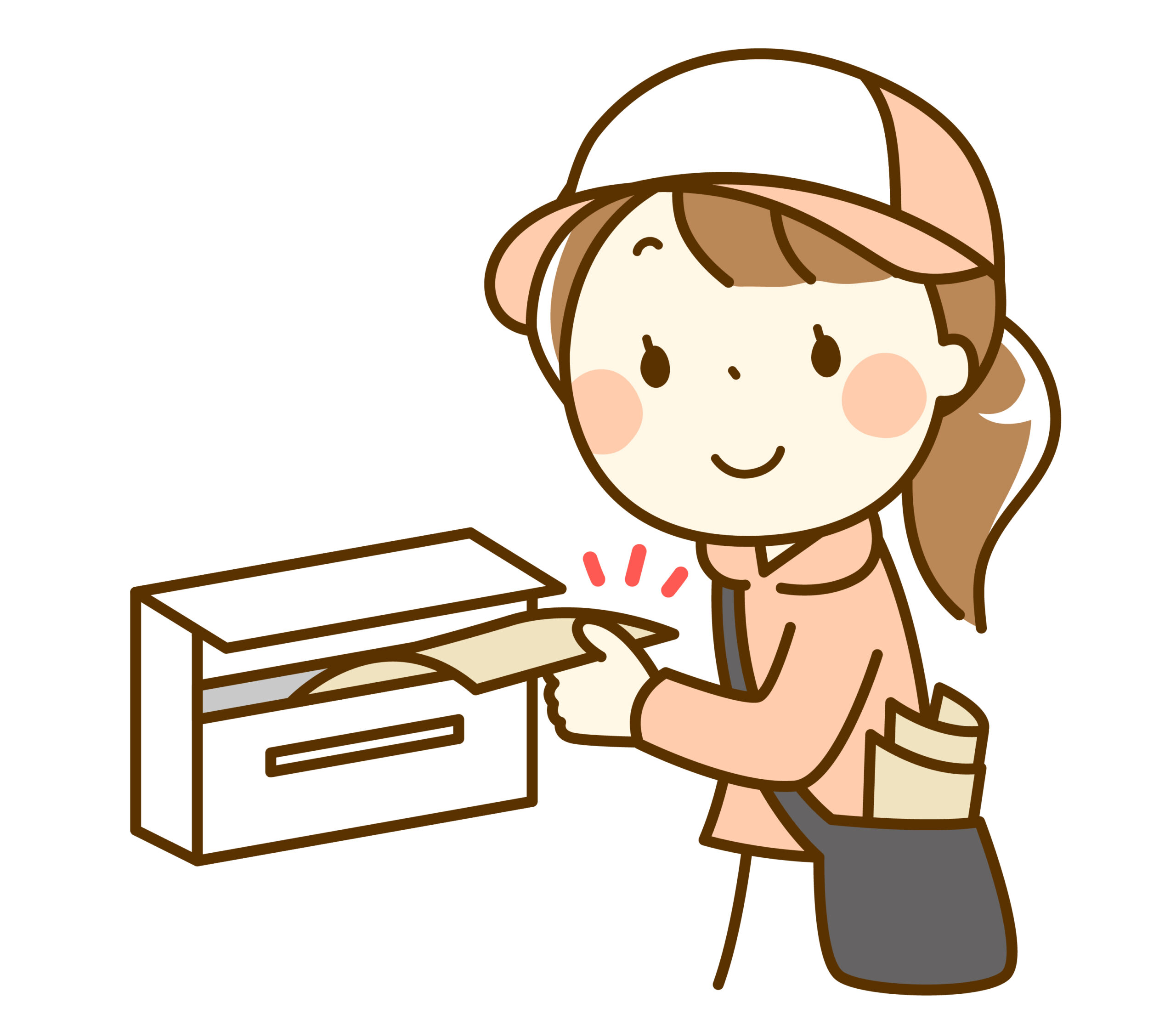 ポスティングのイメージイラスト