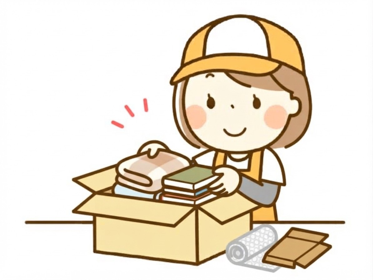不用品回収・片付けのイメージイラスト
