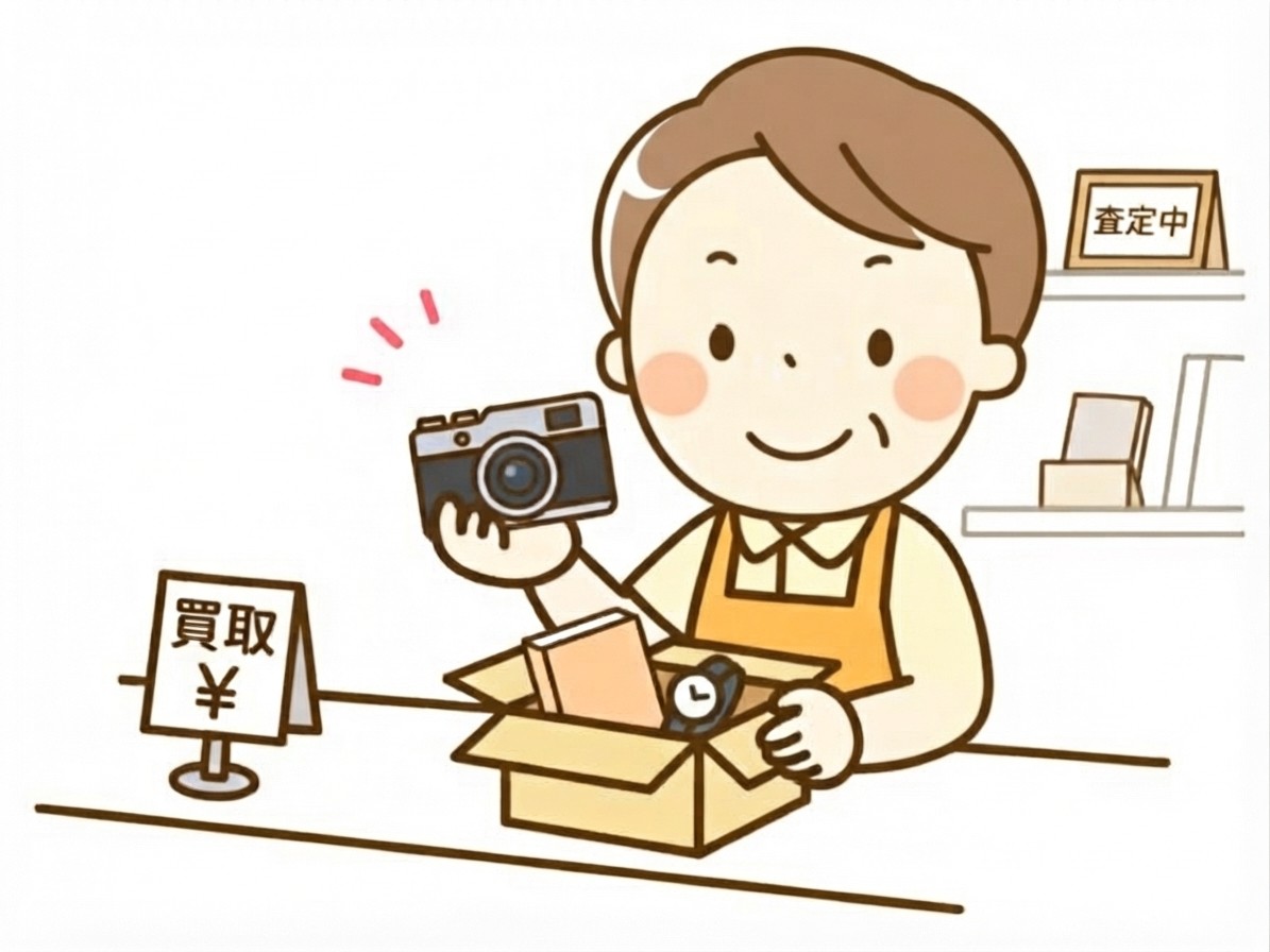 出張・持込買取のイメージイラスト